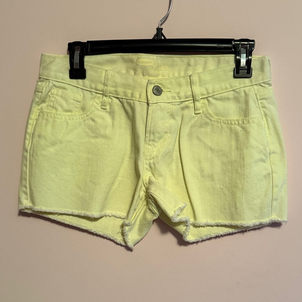Old Navy Light Yellow Jean Shorts
